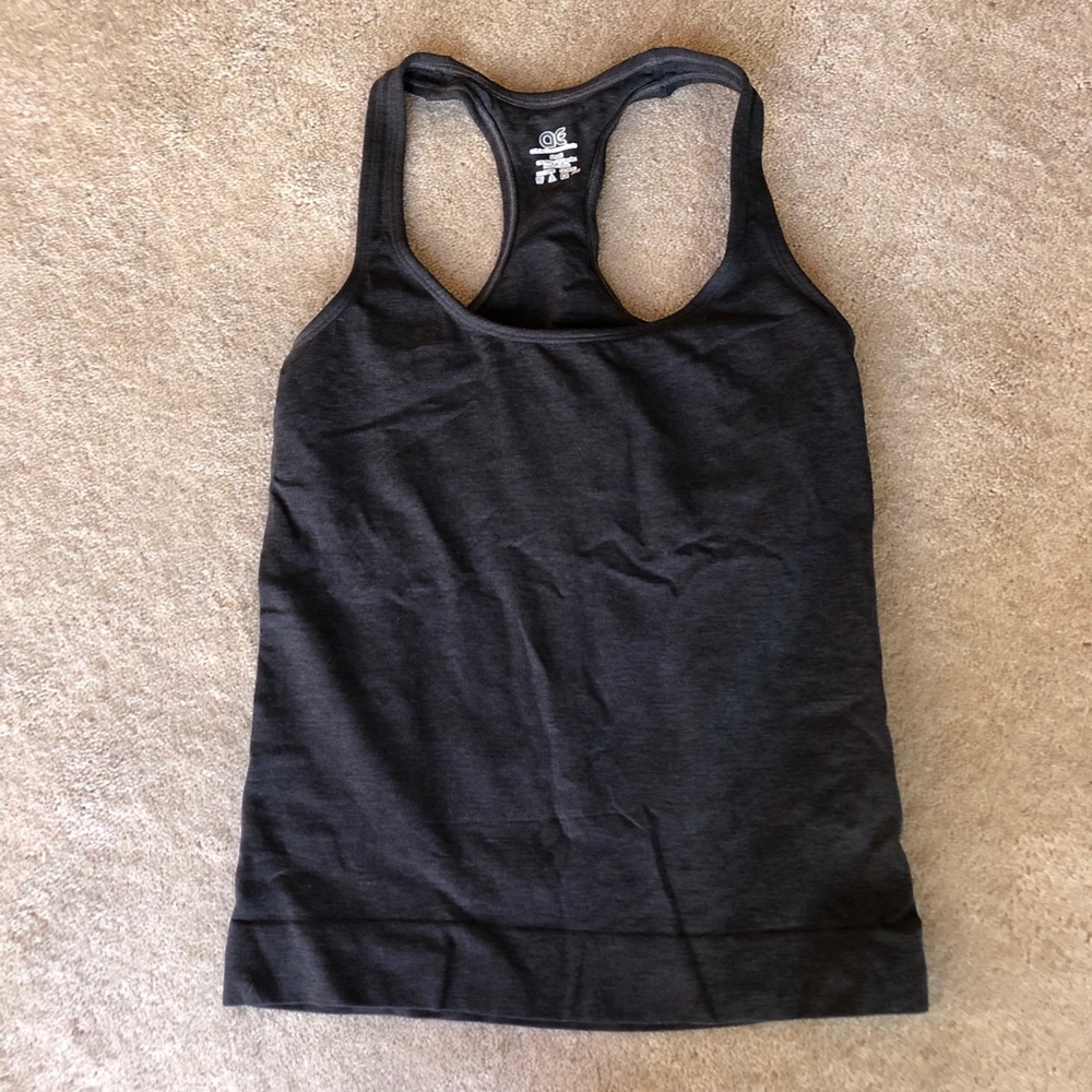 Athletic Essentials Workout Tank. Dark Gray